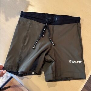 Bandit Olive Green Athletic Shorts